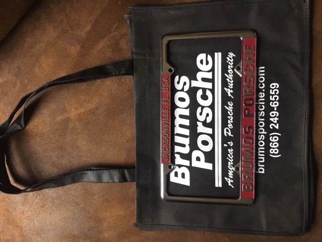 FS: Brumos Porsche License Plate Frame, Tote, Stickers - Pelican Parts ...